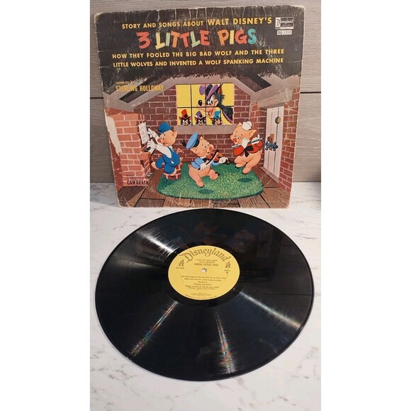 The Best Of Disney Volume 2 Vinyl LP Records Disneyland Records 3 Little Pigs - Picture 5 of 10